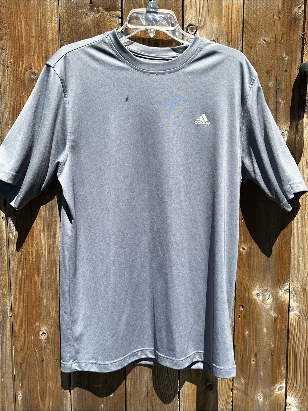 Adidas Men's Athletic Crewneck Climalite T-Shirt - Gray